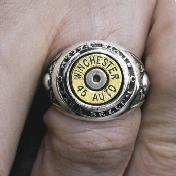 Ring aus 925er Sterling Silber mit Patronenhlse - 47 Geschenke für Motorradfahrer