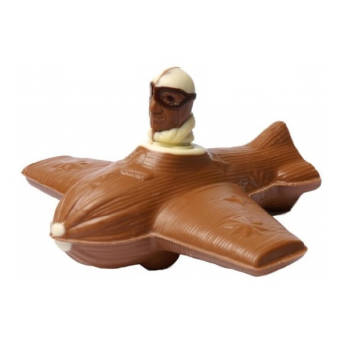 Schokoladen Flugzeug mit Pilot - Geschenke für Piloten und Luftfahrt-Fans