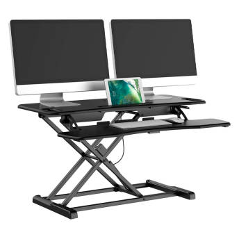 Hhenverstellbarer SitzSteh Schreibtisch Aufsatz - 