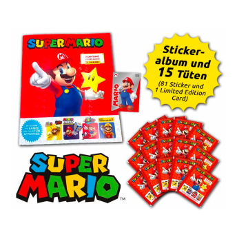 Super Mario PlayTime Stickerkollektion Schnupperbundle - 68 coole Geschenkideen für Gamer
