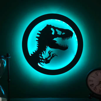 TRex LED Wandlicht aus Metall - 50 originelle Dino Geschenke für kleine und große Dinosaurier Fans