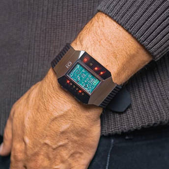 THE ONE Split Screen Binre Armbanduhr fr Herren - Geschenke für Informatiker