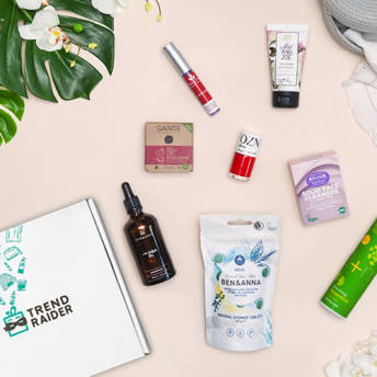 TrendRaider BeautyBox mit hochwertigen und nachhaltigen  - 63 Geschenke für Frauen ab 30 Jahren - von klassisch bis ausgefallen