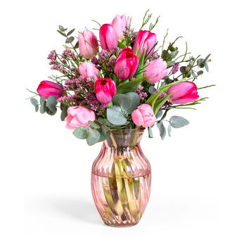 Tulpen zum Valentinstag auf Wunsch mit verschiedenen  - 76 originelle Valentinstag Geschenke für Frauen