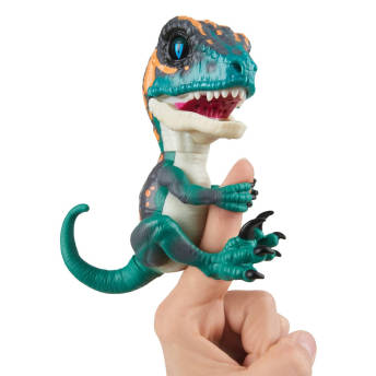 Wow Wee Fingerlings Velociraptor reagiert auf Gerusche  - Originelle Dino Geschenke für kleine und große Dinosaurier Fans