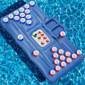 XXL Beer Pong Luftmatratze fr den Pool - Coole Accessoires für Strand und Pool