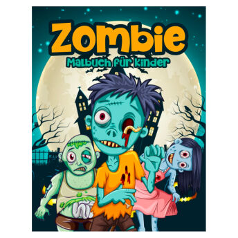 Zombie Malbuch fr Kinder - 