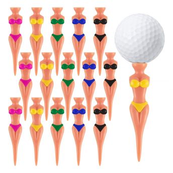 15 Bikini Golf Tees in verschiedenen Farben - 