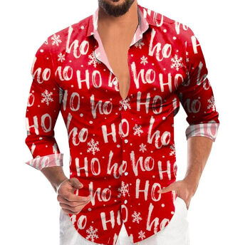 Hliches Weihnachtshemd mit Ho ho ho Print - 28 hässliche Weihnachtspullover für die ganze Familie