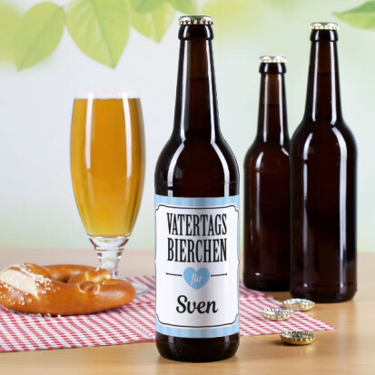 Vatertagsbierchen Flaschenaufkleber mit Name bedruckt 6  - 