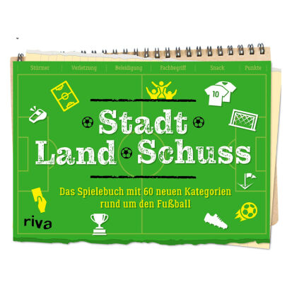 Stadt Land Schuss Das Spielebuch mit 60 neuen Kategorien  - 17 originelle Geschenke für erwachsene Fußballer und Fußballfans