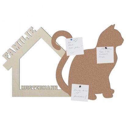 Personalisierte Pinnwand in Form einer Katze - 195 personalisierte Geschenke für Deine Liebsten