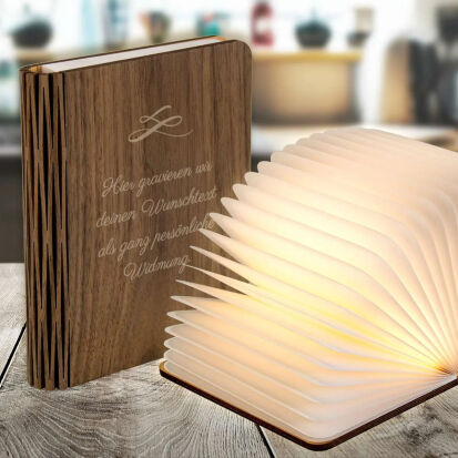 Buchleuchte mit persnlicher Gravur auf dem Cover - 186 personalisierte Geschenke für Deine Liebsten