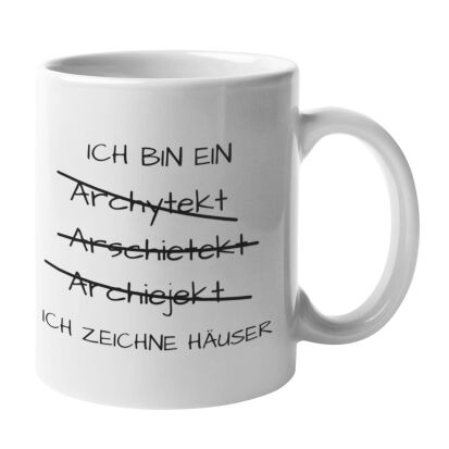 Witzige Tasse Ich bin ein Arschietekt  - 26 kreative Geschenke für Architekten und Architekturfans