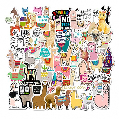50 coole Alpaka und LamaAufkleber - 