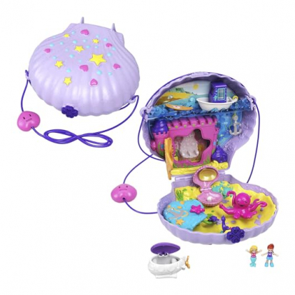 Polly Pocket Schatulle Muschel Tasche zum Umhngen mit  - 