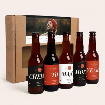 Bierpaket mit personalisierten Etiketten - 