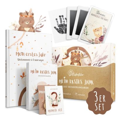 Erinnerungsbox Mein erstes Jahr mit Babyalbum  - 