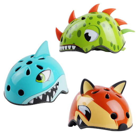 Lustige Fahrradhelme für Kinder im Dino-, Haifisch- oder Fuchs-Design