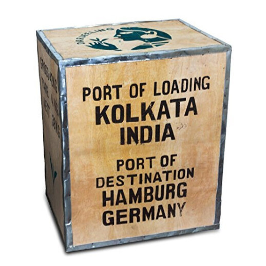 Original Teekiste Darjeeling Indien aus Übersee