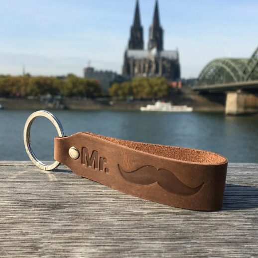 Schlüsselanhänger aus Leder 