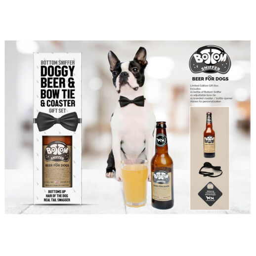 Bottom Sniffer Luxus-Bier Geschenkset für Hunde