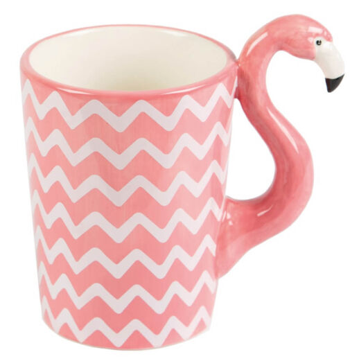 Flamingo Tasse mit Chevron-Muster von Sass & Belle