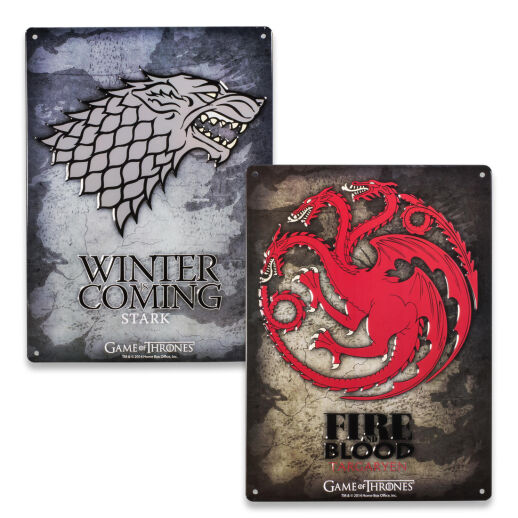 Game of Thrones Blechschilder