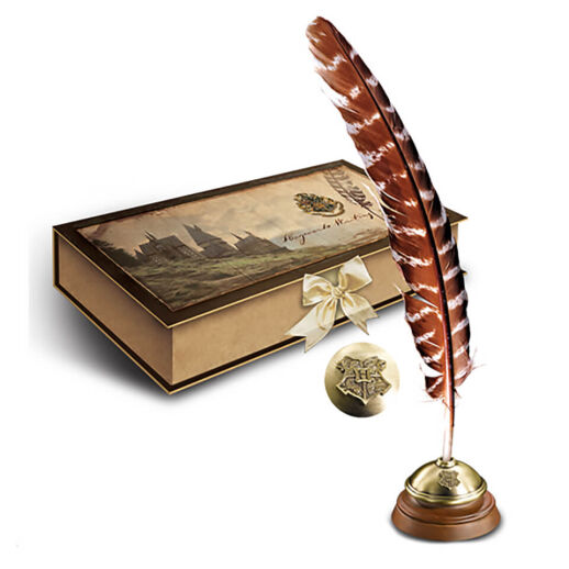 Hogwarts Schreibfeder mit Halter in Geschenkbox