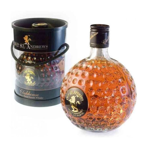 Golfball-Whisky 0,7 l - edler Scotch Whiskey in einer runden Golfballflasche