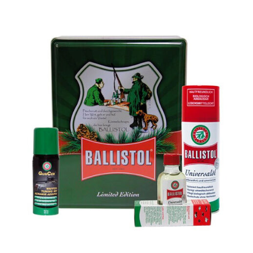 Ballistol Waffenpflege-Set für Jäger in Nostalgie-Box