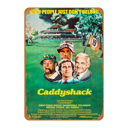 Caddyshack Filmposter als Vintage Metallschild