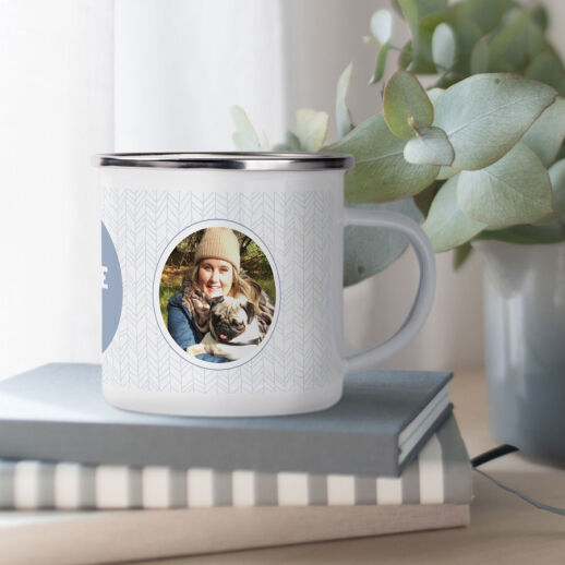 Personalisierte Emaille Tasse - verschiedene Designs