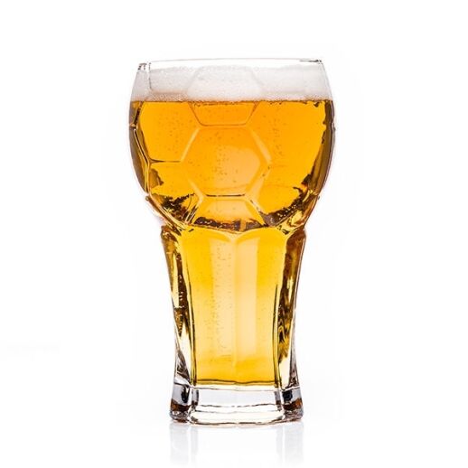 Großes Fußball Pokal Bierglas für 600 ml Bier