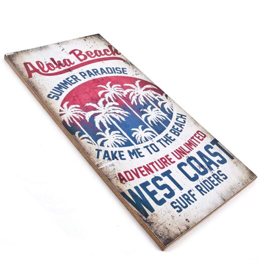 Holzschild West Coast Surf Riders