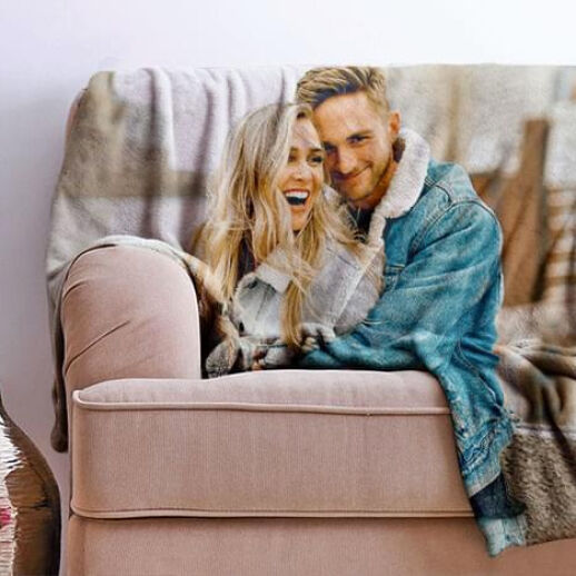 Weiche Flanell-Fleece-Decke mit Deinem Lieblingsfoto - verschiedene Größen