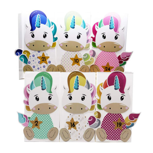 Niedlicher Einhorn Adventskalender zum selber Befüllen