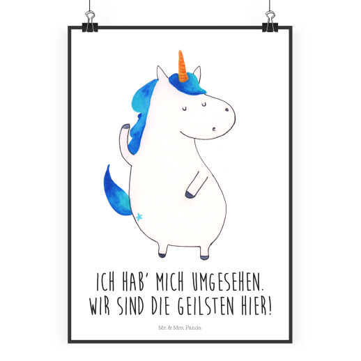 Einhorn Poster - verschiedene Motive und Größen