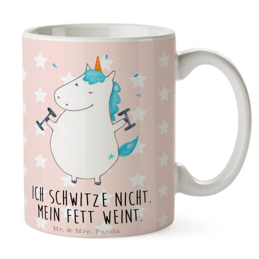 Einhorn Tasse für Fitness-Freaks und Fitness-Muffel
