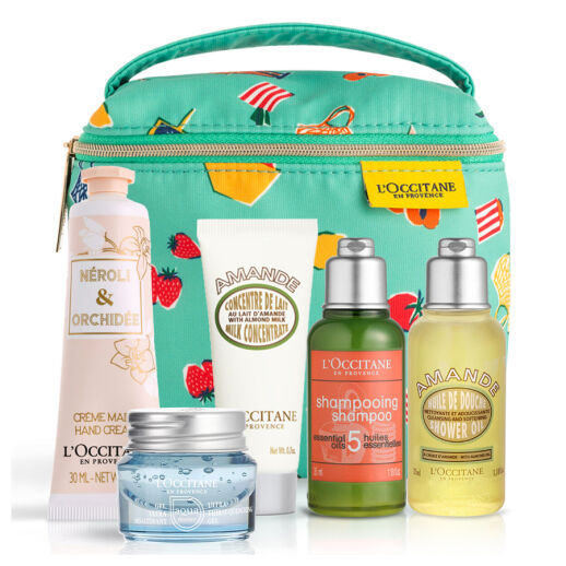 L´Occitane Pflege-Set mit Tasche aus recyceltem Plastik