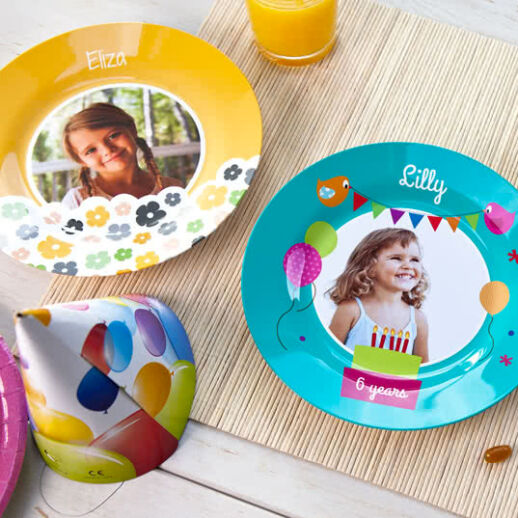 Bedruckter Kinderteller aus robustem Polymer