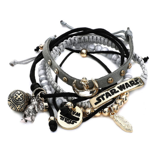 Star Wars Armbänder-Set mit verschiedenen Motiven und Charms