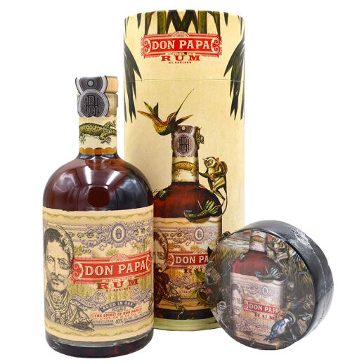 Don Papa Rum Geschenkset mit T-Shirt in Geschenkdose