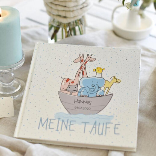 Personalisiertes Gästebuch zur Taufe