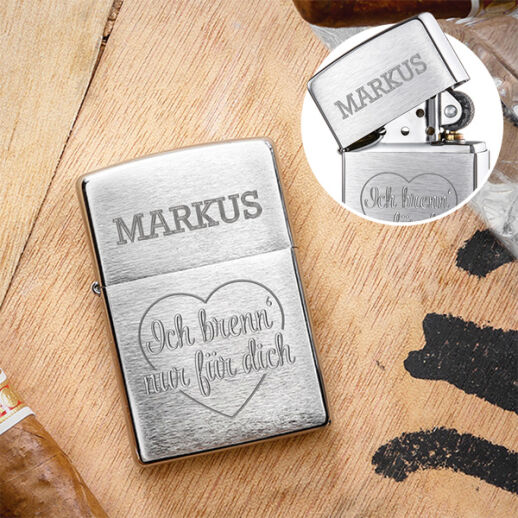 Personalisiertes Zippo Feuerzeug mit Gravur 