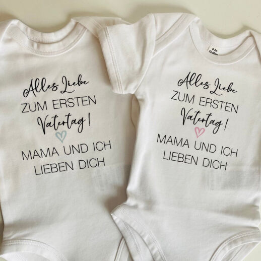 Babybody Geschenk zum ersten Vatertag