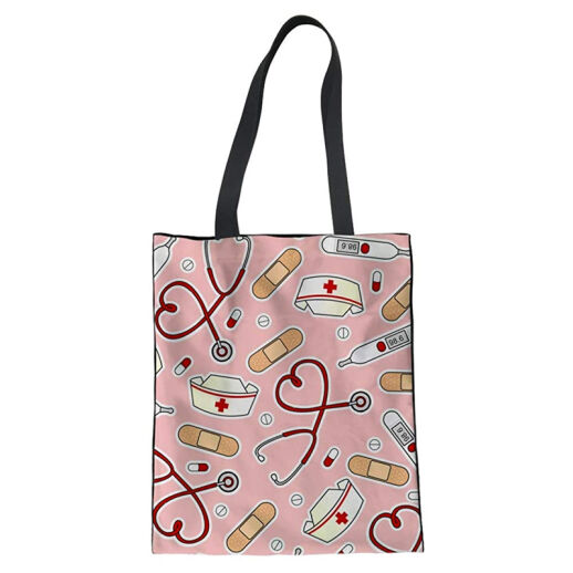 Baumwolltasche mit coolem Print für Krankenschwestern