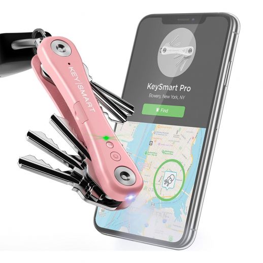 KeySmart Pro - Kompakter Schlüsselhalter mit LED Licht & Tile Smart Technologie