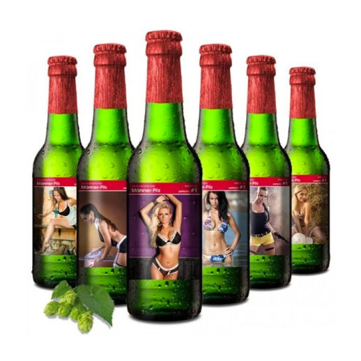 Männer-Bier mit Frauenmotiven
