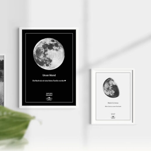 Personalisiertes Mondposter für unvergessliche Momente
